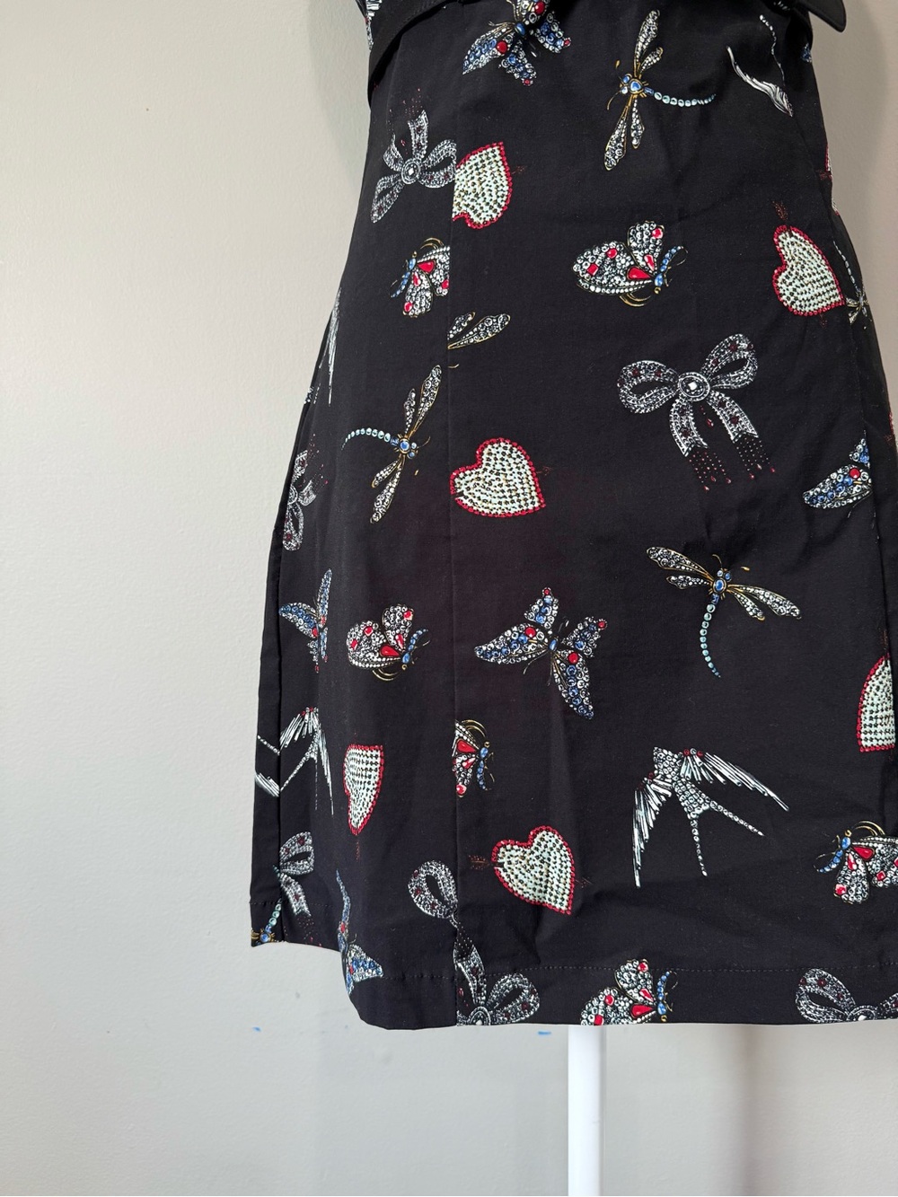 Anthropologie Maeve Bejeweled Insect Print Sleeveless Dress - Picture 7 of 9